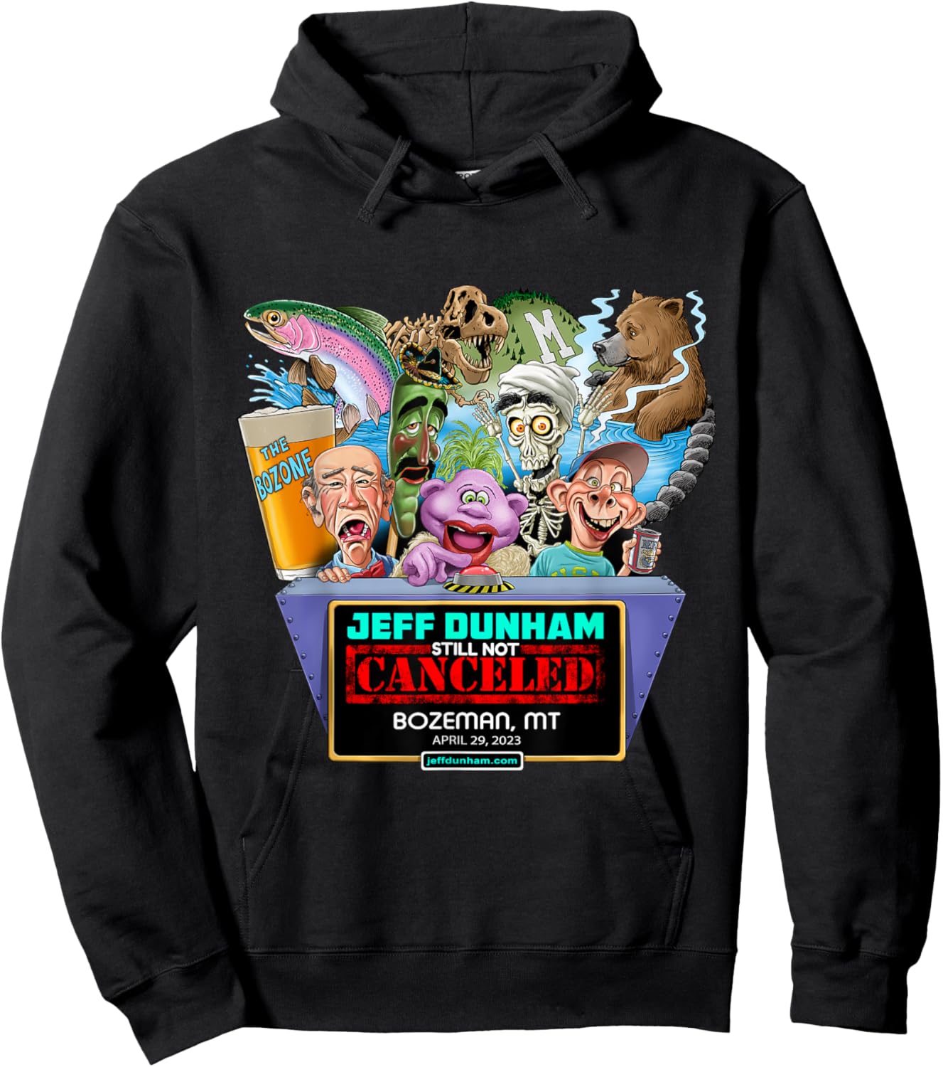 Jeff Dunham Bozeman, MT (2023) Hoodie - Hoodie | Black