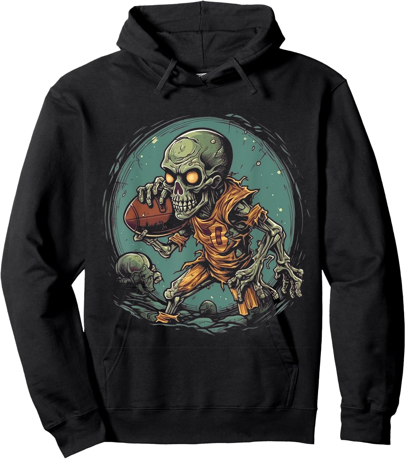 Zombie Football Player Halloween Costume Sport Men Boys Hoodie - Hoodie | Black