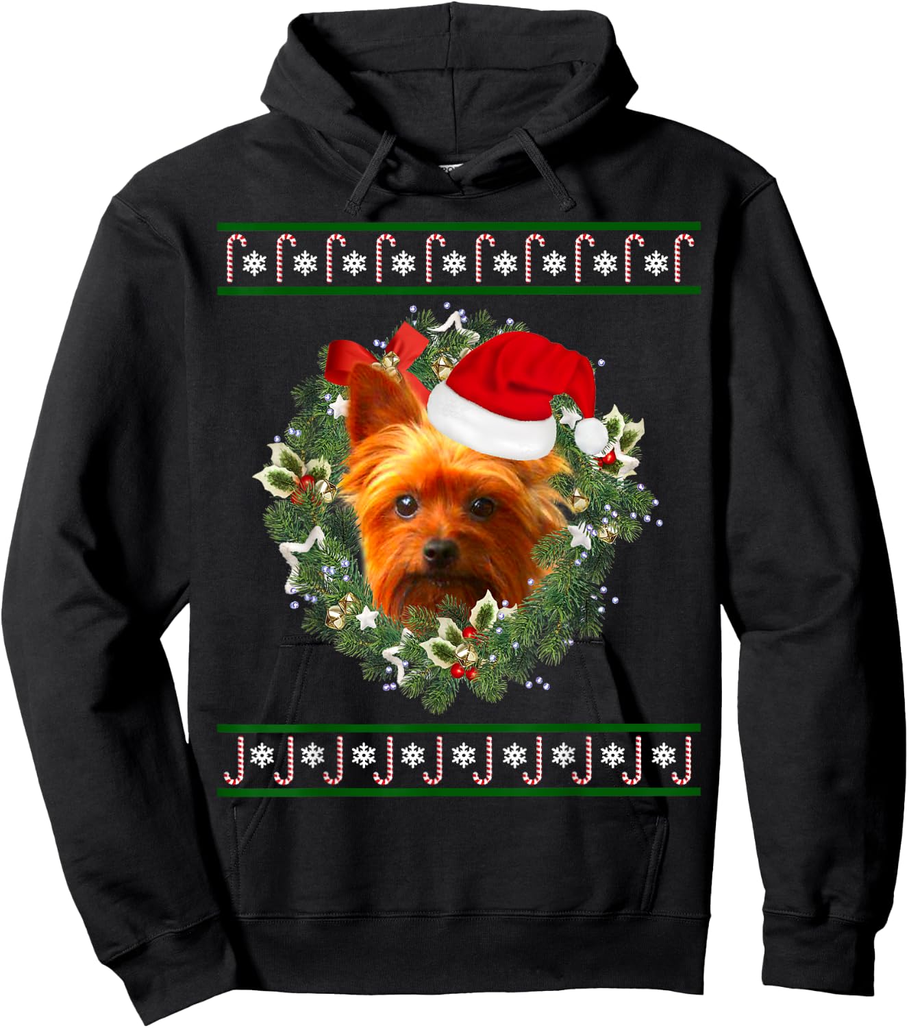 Yorkshire Terrier – Yorkshire Terrier Christmas Hoodie - Hoodie | Black