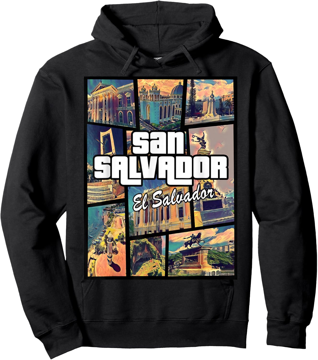 San Salvador El Salvador Capital Proud Hoodie - Hoodie | Black