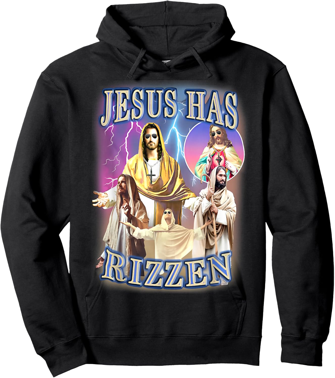 Jesus Has Rizzen Hoodie - Hoodie | Black