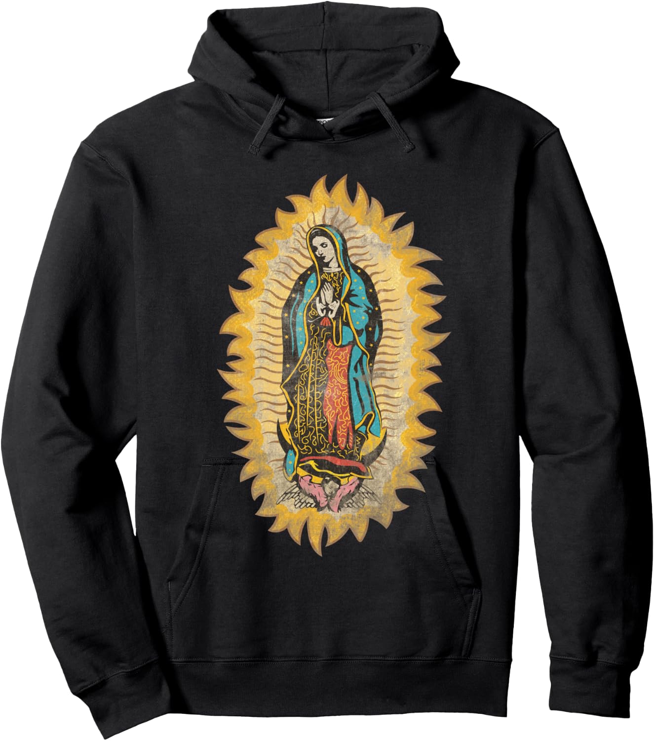 Our lady of Guadalupe Blessed Mary Hoodie - Hoodie | Black
