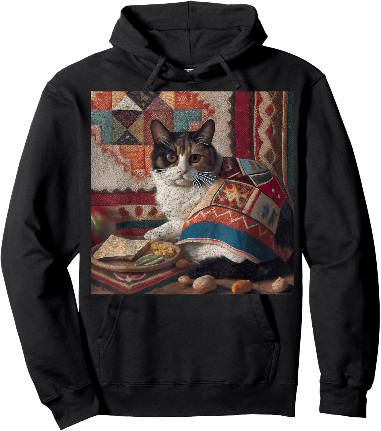 Cat Quilting Taco Men Women Girls Kids Hoodie - Hoodie | Black