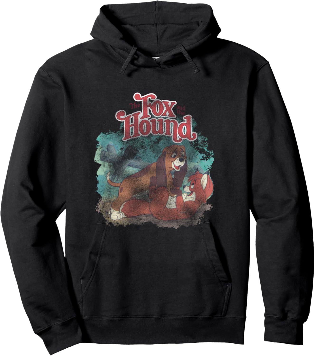Disney The Fox and the Hound Vintage Classic Best Friends Hoodie - Hoodie | Black