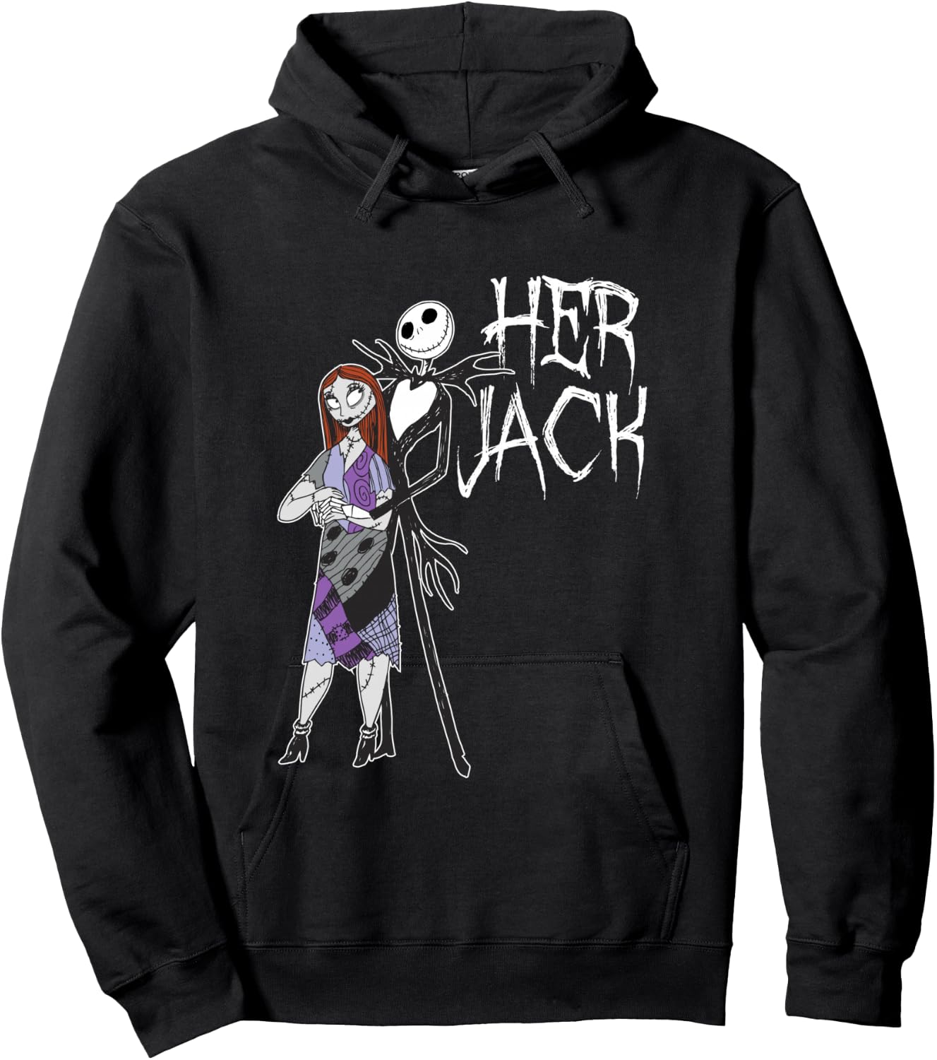 Disney The Nightmare Before Christmas Her Jack Hoodie - Hoodie | Black
