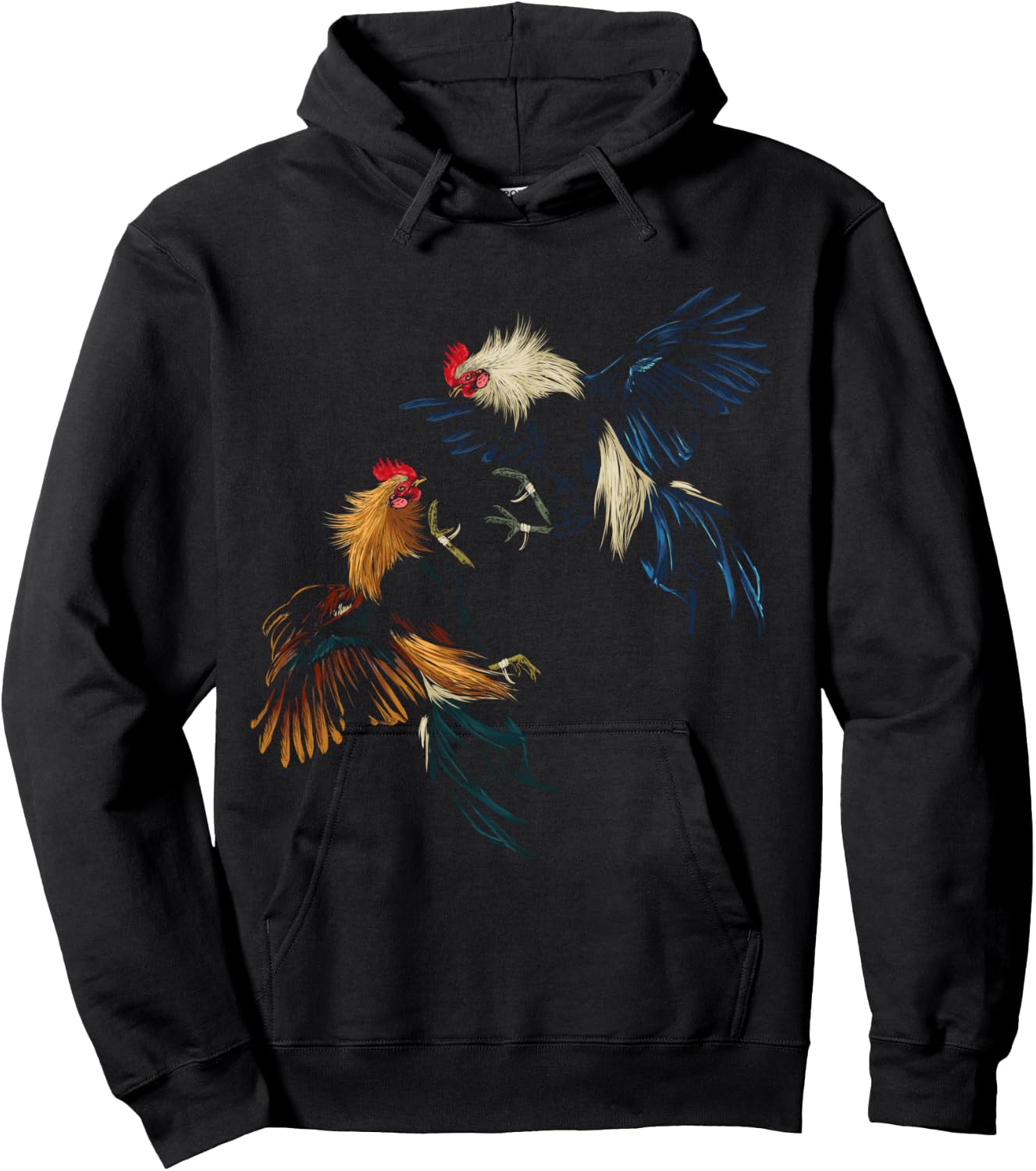 Peleas De Gallos Cockfighter Game Fowl Cockfighting Rooster Hoodie - Hoodie | Black