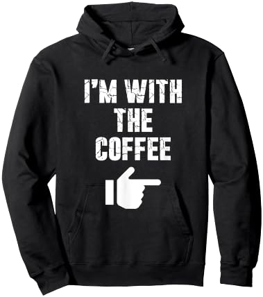 I'm with the Coffee Fun Easy Playful Halloween Costume Hoodie - Hoodie | Black