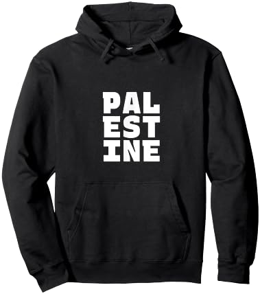 Palestine Souvenir - Palestinian Pride Letter Box Word Art Hoodie - Hoodie | Black