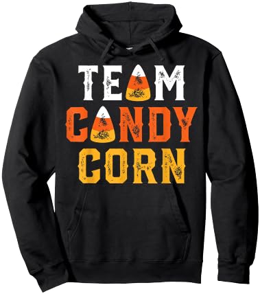 Funny Retro Team Candy Corn Halloween Hoodie - Hoodie | Black