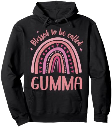 Gumma for Grandma Women Mother's Day Blessed Gumma Hoodie - Hoodie | Black