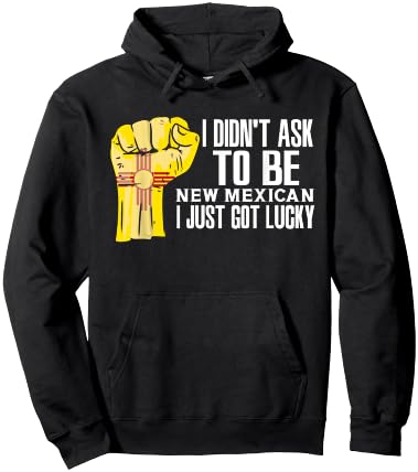 New Mexican American US Patriot USA Grown New Mexico Flag Hoodie - Hoodie | Black