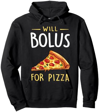 Will Bolus for Pizza Funny Diabetes Awareness Month Hoodie - Hoodie | Black