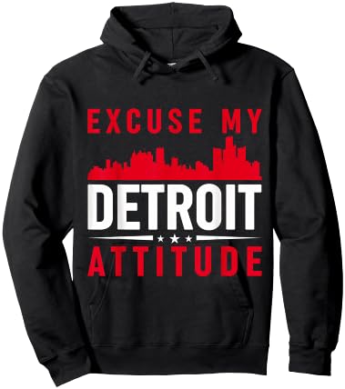 Excuse My Detroit Attitude Hoodie - Hoodie | Black