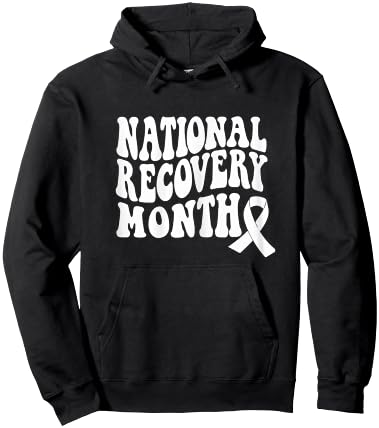 Warrior National Recovery month Addiction Recovery Awareness Hoodie - Hoodie | Black