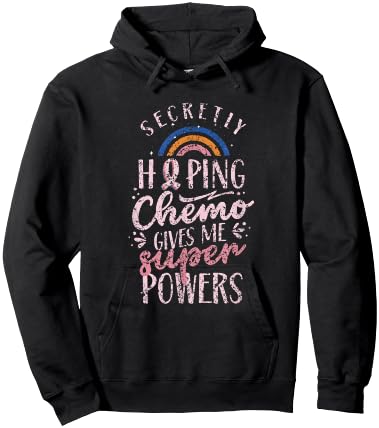 Secretly Hoping Chemo Gives Me Superpowers Breast Cancer Hoodie - Hoodie | Black