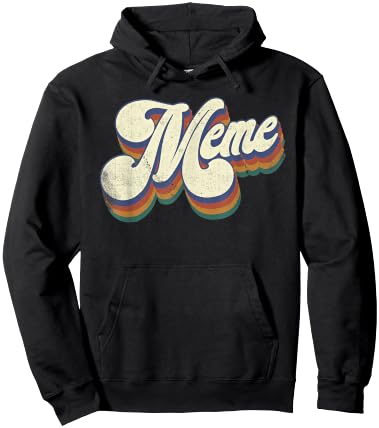 Meme Gifts For Grandma Retro Vintage Mother's Day Meme Hoodie - Hoodie | Black