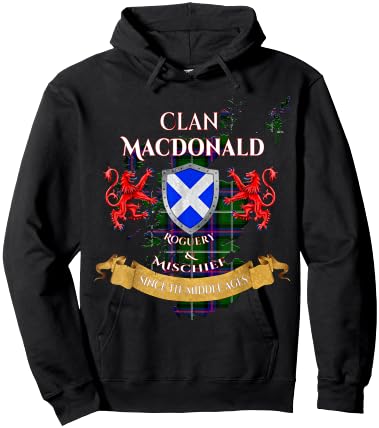 MacDonald Scottish Family Clan Middle Ages Mischief Hoodie - Hoodie | Black