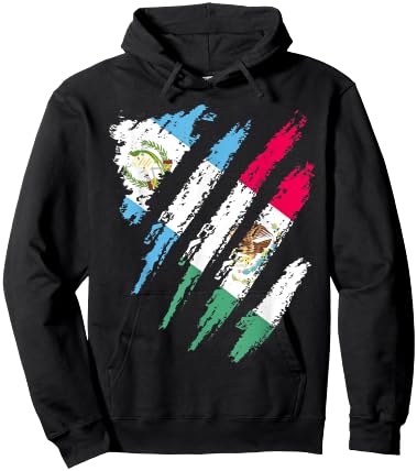 Guatemala Flag Mexico Grown Patriot Country Stripes Hoodie - Hoodie | Black