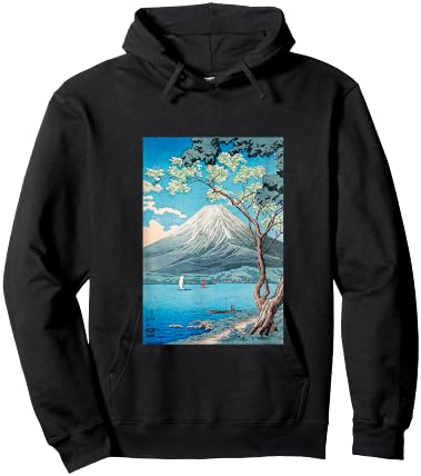 Ukiyo-e , Mt. Fuji, Nihonga, Print, Masterpiece, Art, Painting, Men's, Women's, Interesting Clothes, Fine Arts, Gift, Funny Hoodie - Hoodie | Black