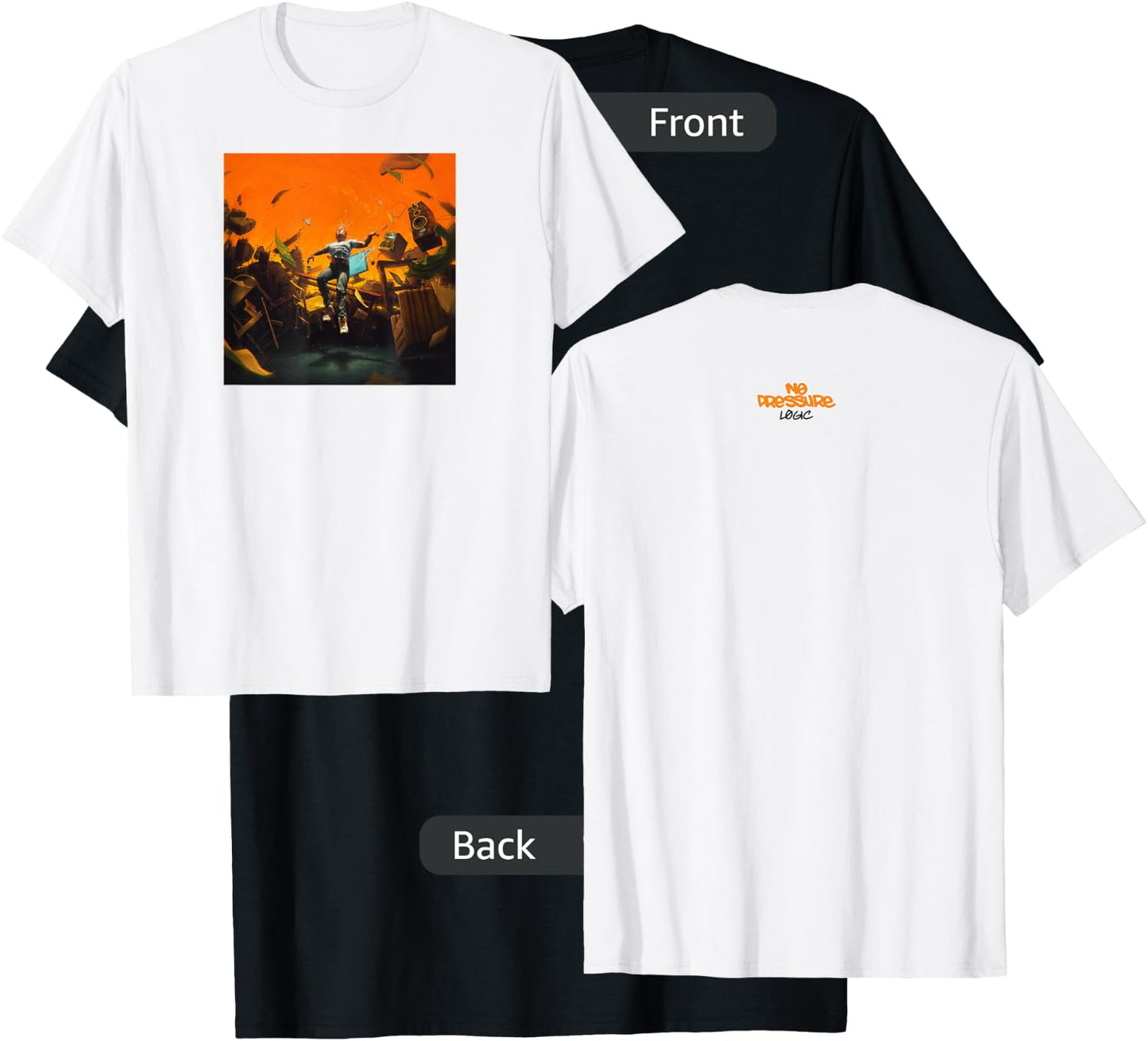 Logic No Pressure Cover T-Shirt - T-Shirt | Black