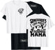 Funny Somebody's Loud Mouth Football Mama Mom 2 Sided T-Shirt - T-Shirt | Black