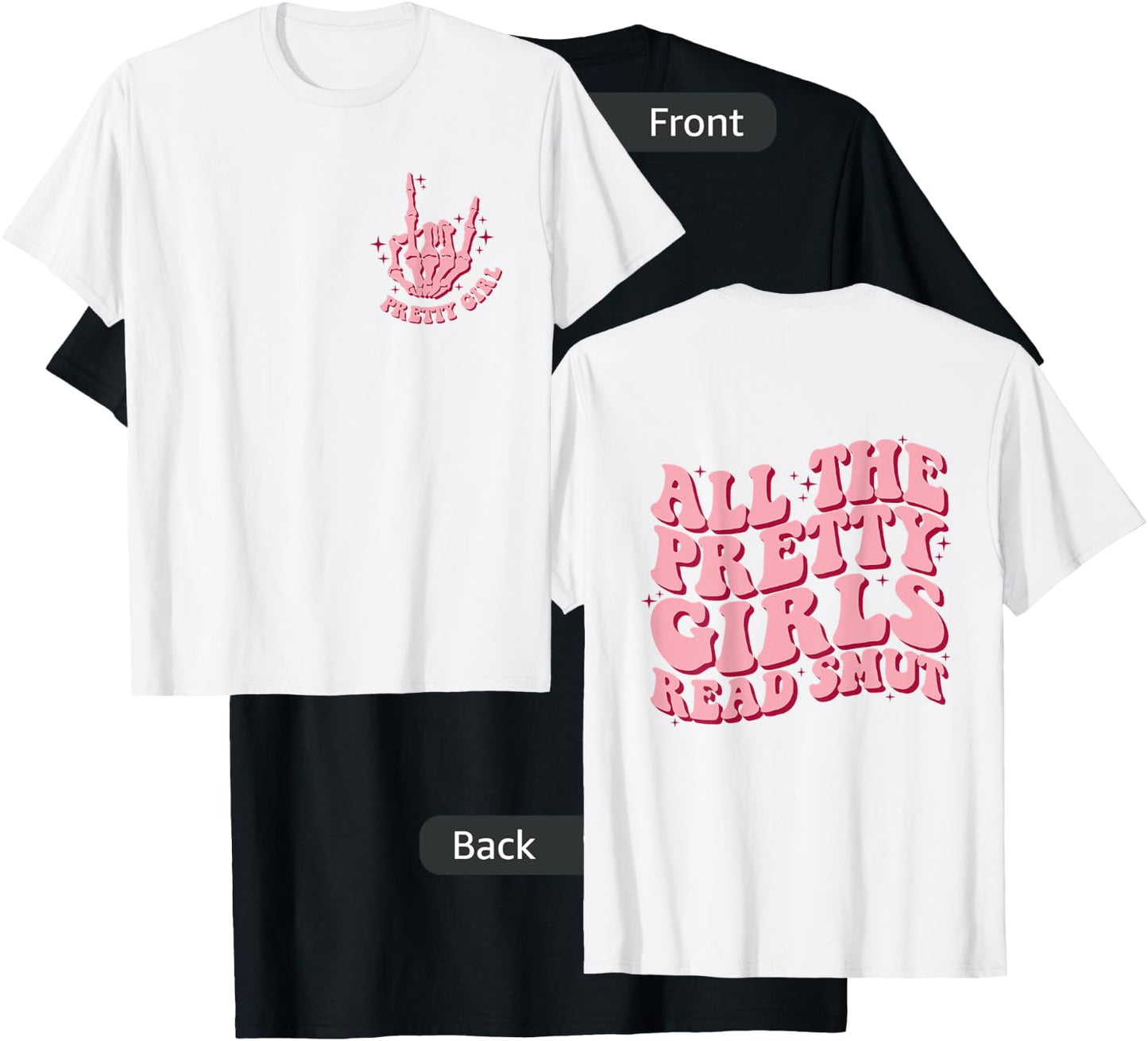 All The Pretty Girls Read Smut Retro Spicy Books Smut Reader T-Shirt - T-Shirt | Black