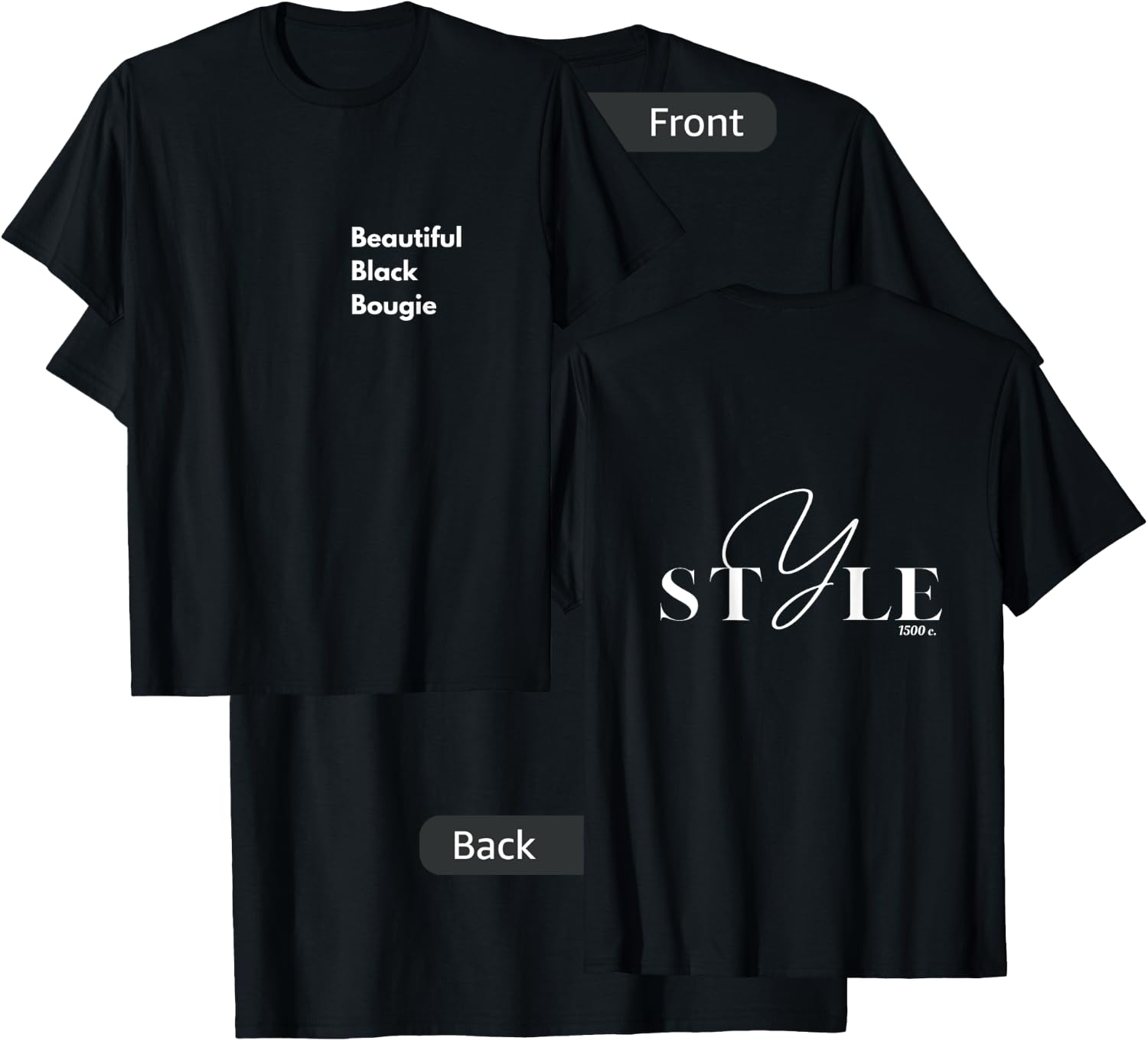 Beautiful Black Bougie T-Shirt - T-Shirt | Black