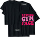 Resting Gym Face on back T-Shirt - T-Shirt | Black