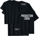 Bold Production Crew Text PRINT ON BACK | Film Crew T-Shirt - T-Shirt | Black