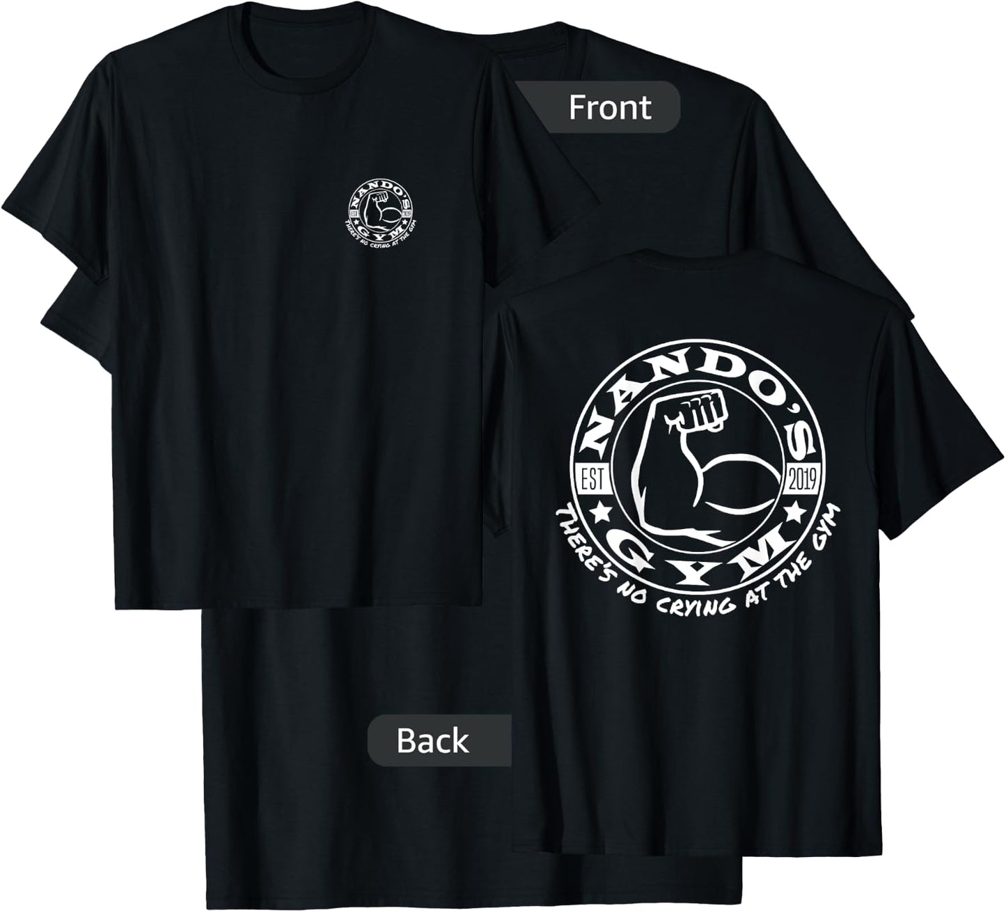 Nando's Gym - Ng003a T-Shirt - T-Shirt | Black