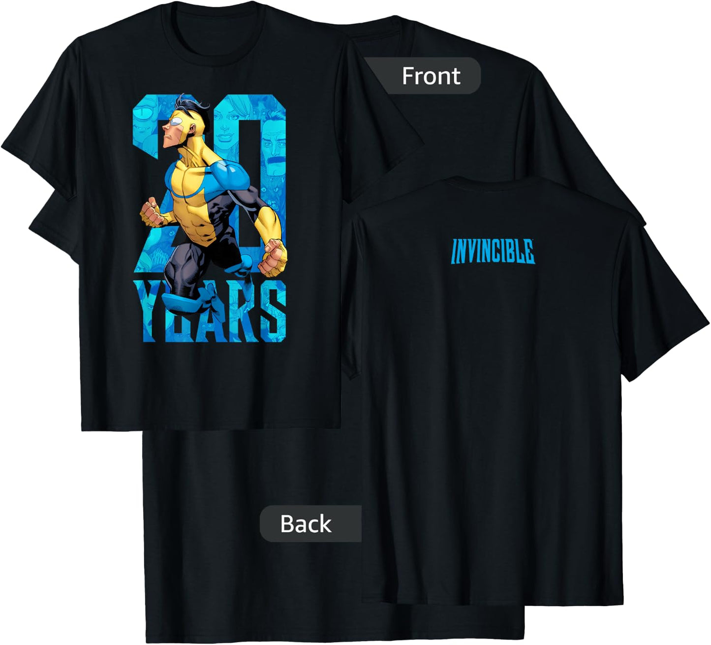 Invincible 20 Years - Invincible T-Shirt - T-Shirt | Black