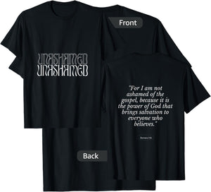 Unashamed Gospel T-Shirt - T-Shirt | Black