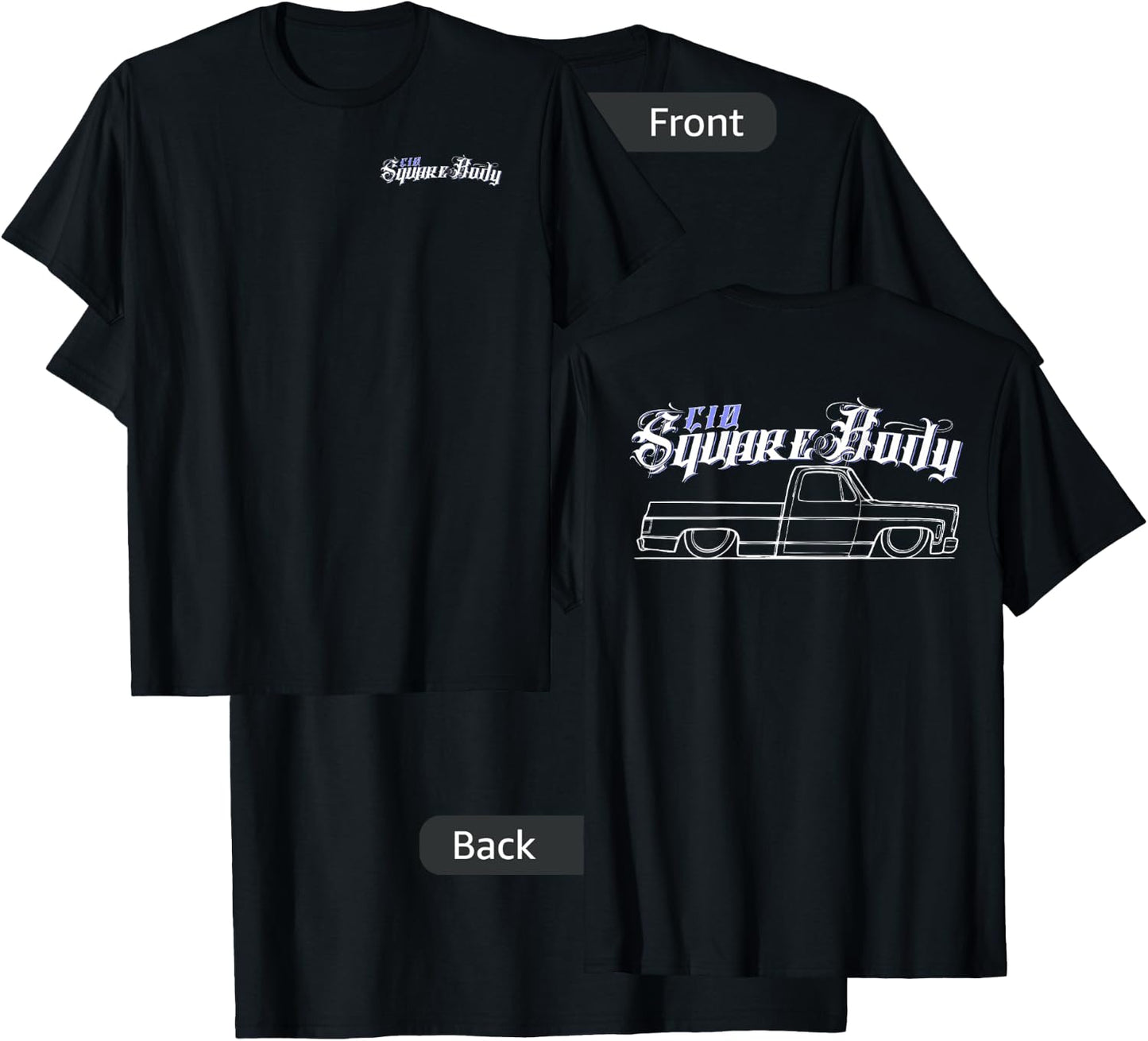 Squarebody C10 Classic truck Squarebody Nation Truck T-Shirt - T-Shirt | Black