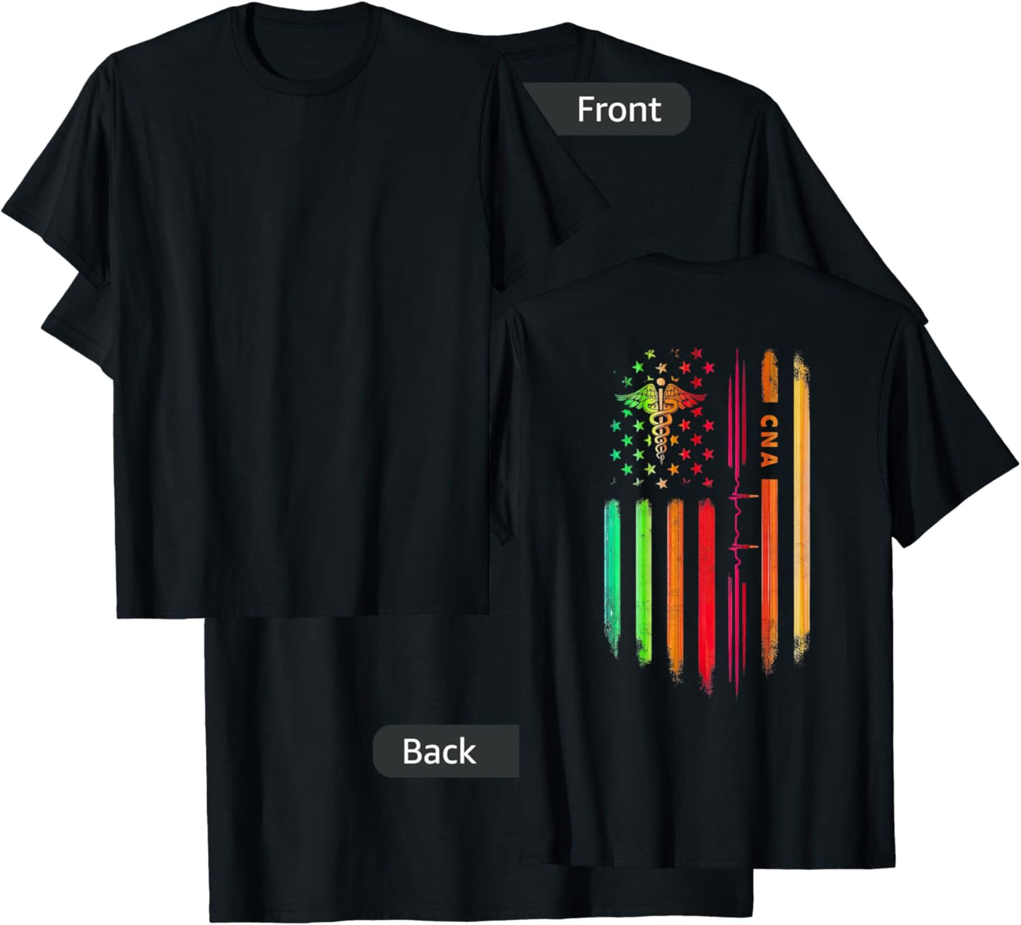 ON BACK Cna Flag Course I Am Crazy Do You Think A Sane T-Shirt - T-Shirt | Black