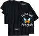 TRUST THE PROCESS X BUTTERFLY Trust in process backprint T-Shirt - T-Shirt | Black