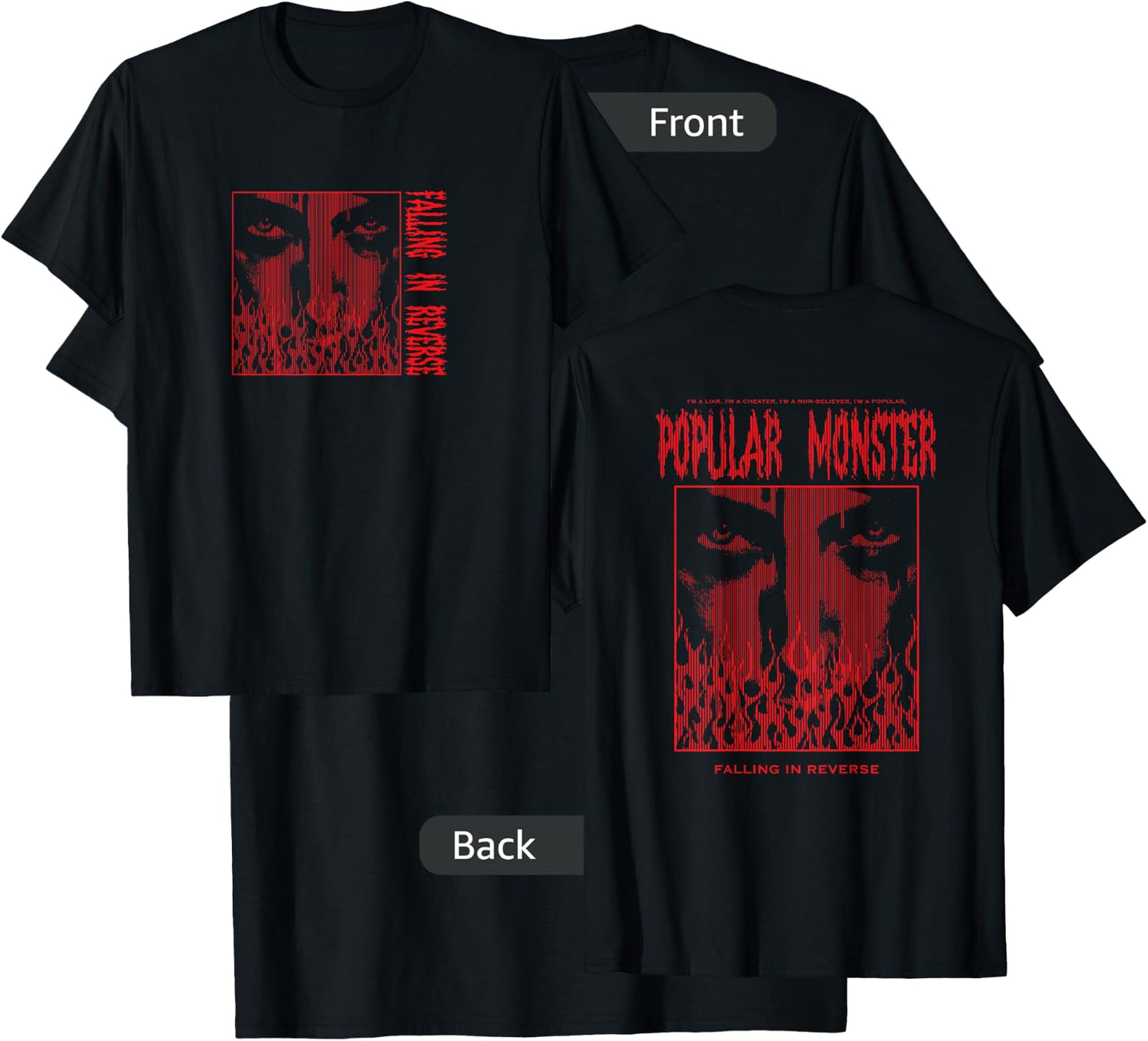 Falling In Reverse - Official Merchandise - Popular Monster T-Shirt - T-Shirt | Black