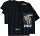 When I Need A Hand I Found Paw Blood Hound Black (on back) T-Shirt - T-Shirt | Black