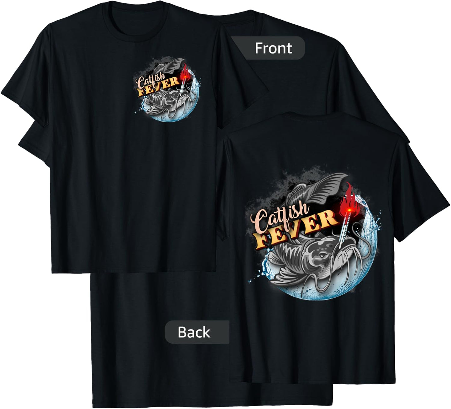 Catfish Fever T-Shirt - T-Shirt | Black