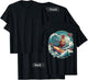 Rooster Surfer Chicken Surfing Kauai Hawaiian Surf Chick T-Shirt - T-Shirt | Black