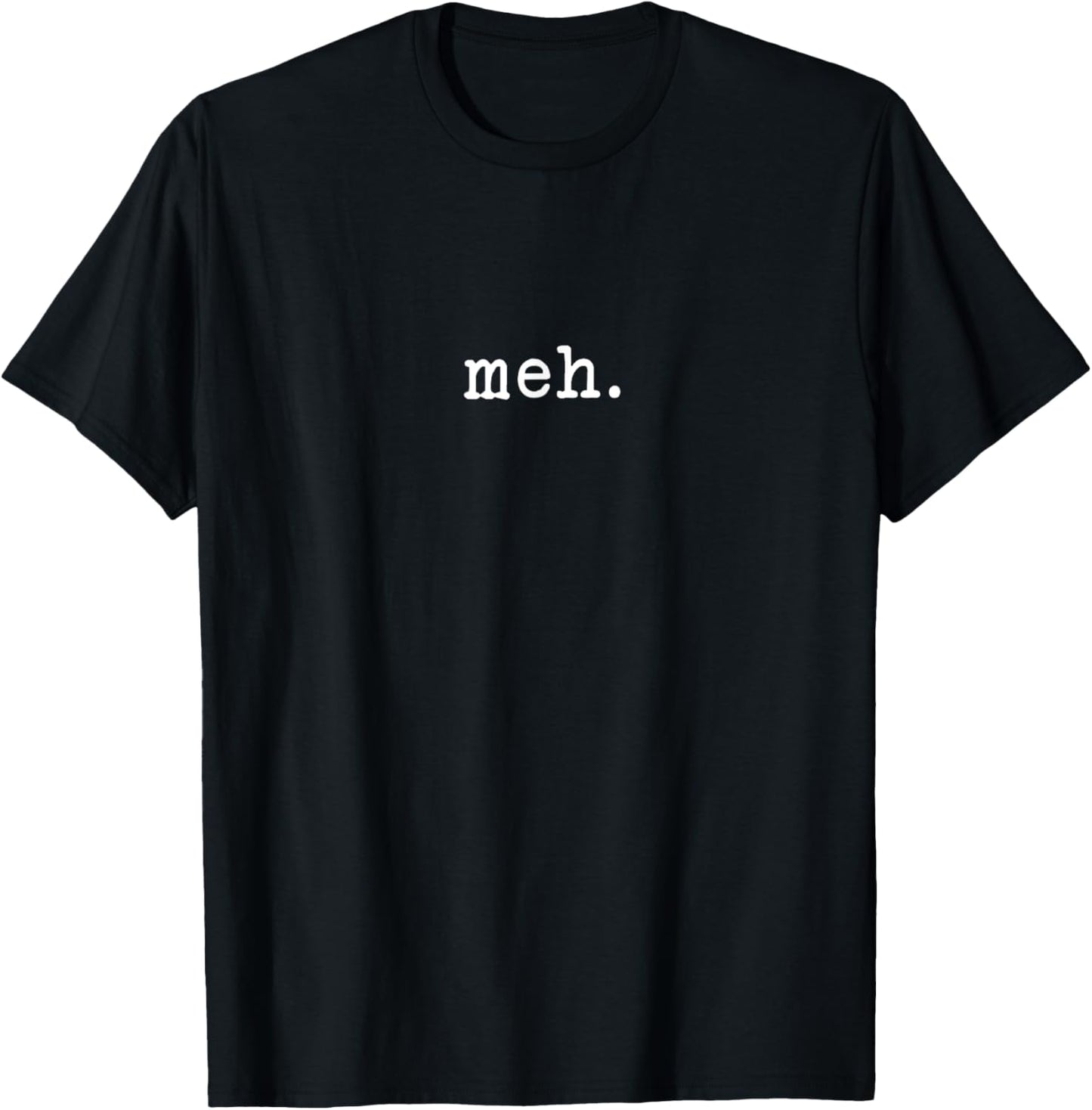 Indifferent Fans of the Meh Meh - Black - Small - -Adults - Short Sleeve - Cotton Blend - - Modern Casual - Everyday Casual - Humor T-Shirt - T-Shirt | Black