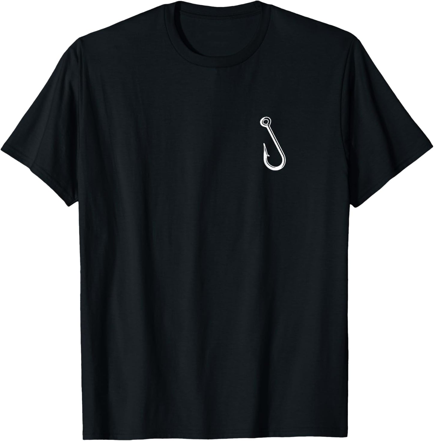 Fishing Hook Fisher Outing Fishing Logo Fishing T-Shirt - T-Shirt | Black