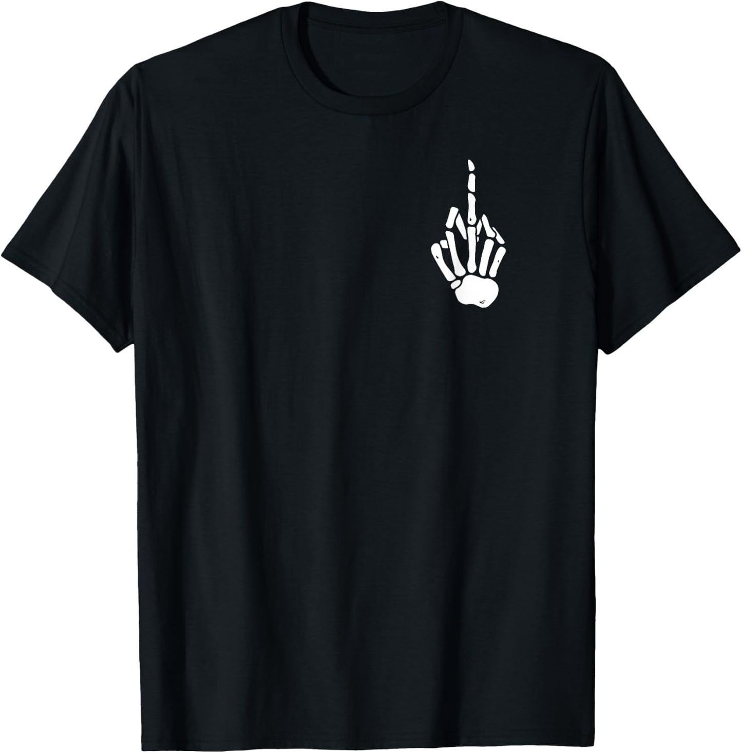 Skeleton Hand Fck You Bones T-Shirt - T-Shirt | Black