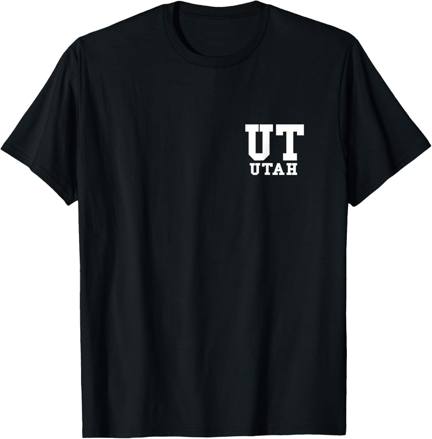 Utah - UT - Minimalistic Pocket Design - Classic T-Shirt - T-Shirt | Black