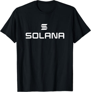 Solana Crypto Apparels | Solana SOL Blockchain Logo T-Shirt - T-Shirt | Black