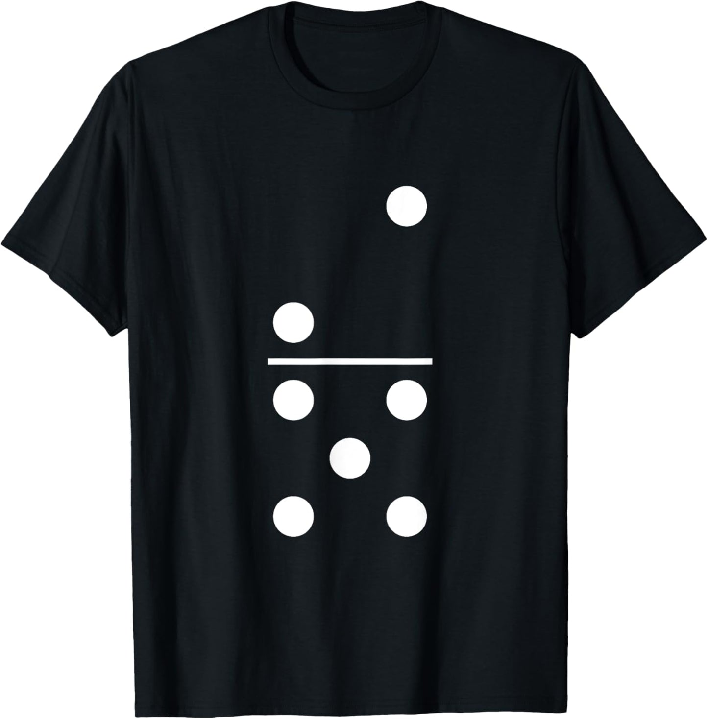 Two Five Domino 2 and 5 White Dots 2-5 Weekend Games 2/5 T-Shirt - T-Shirt | Black