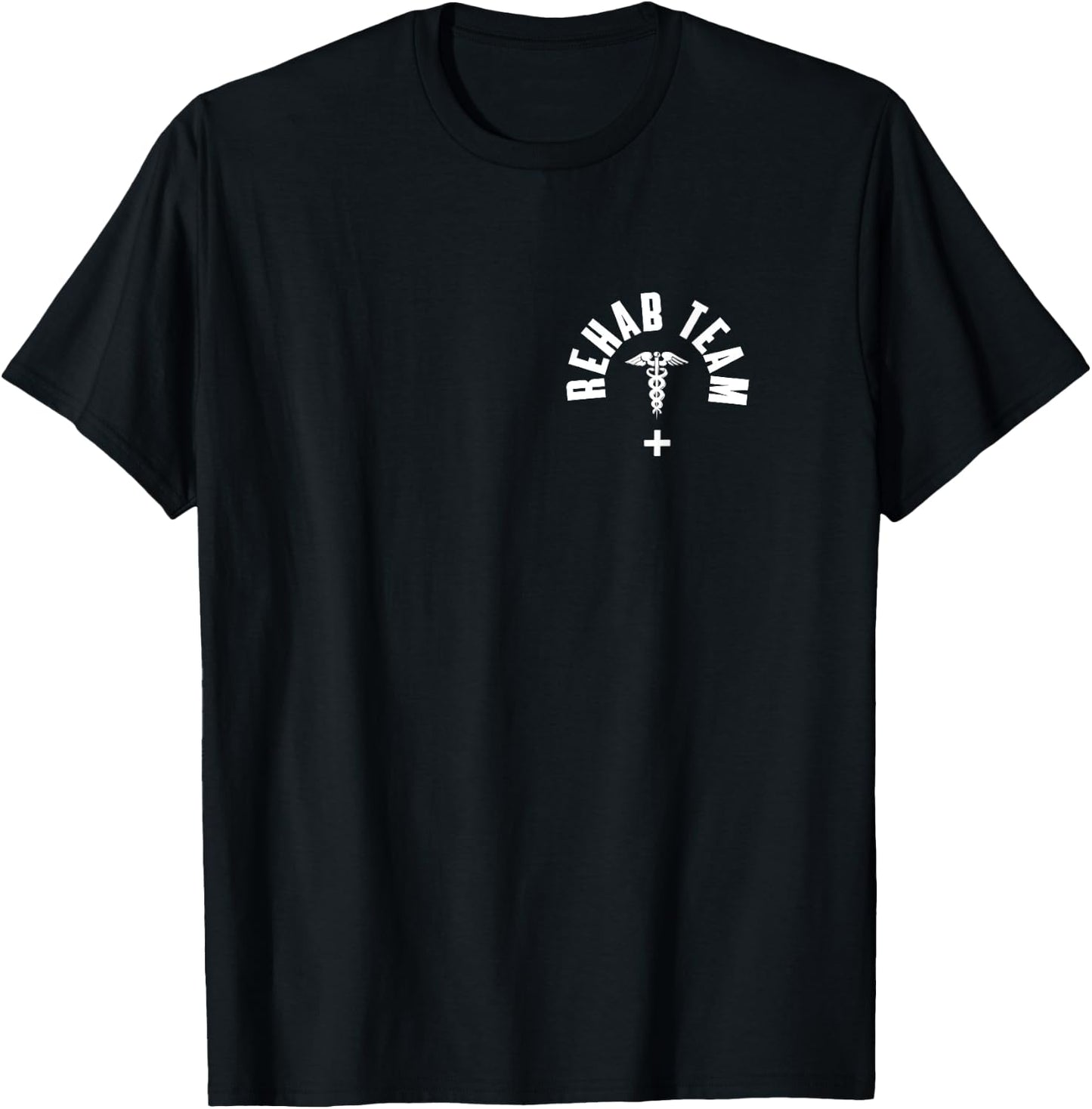 Rehab Team Pocket Outfit Physical Therapy Month T-Shirt - T-Shirt | Black