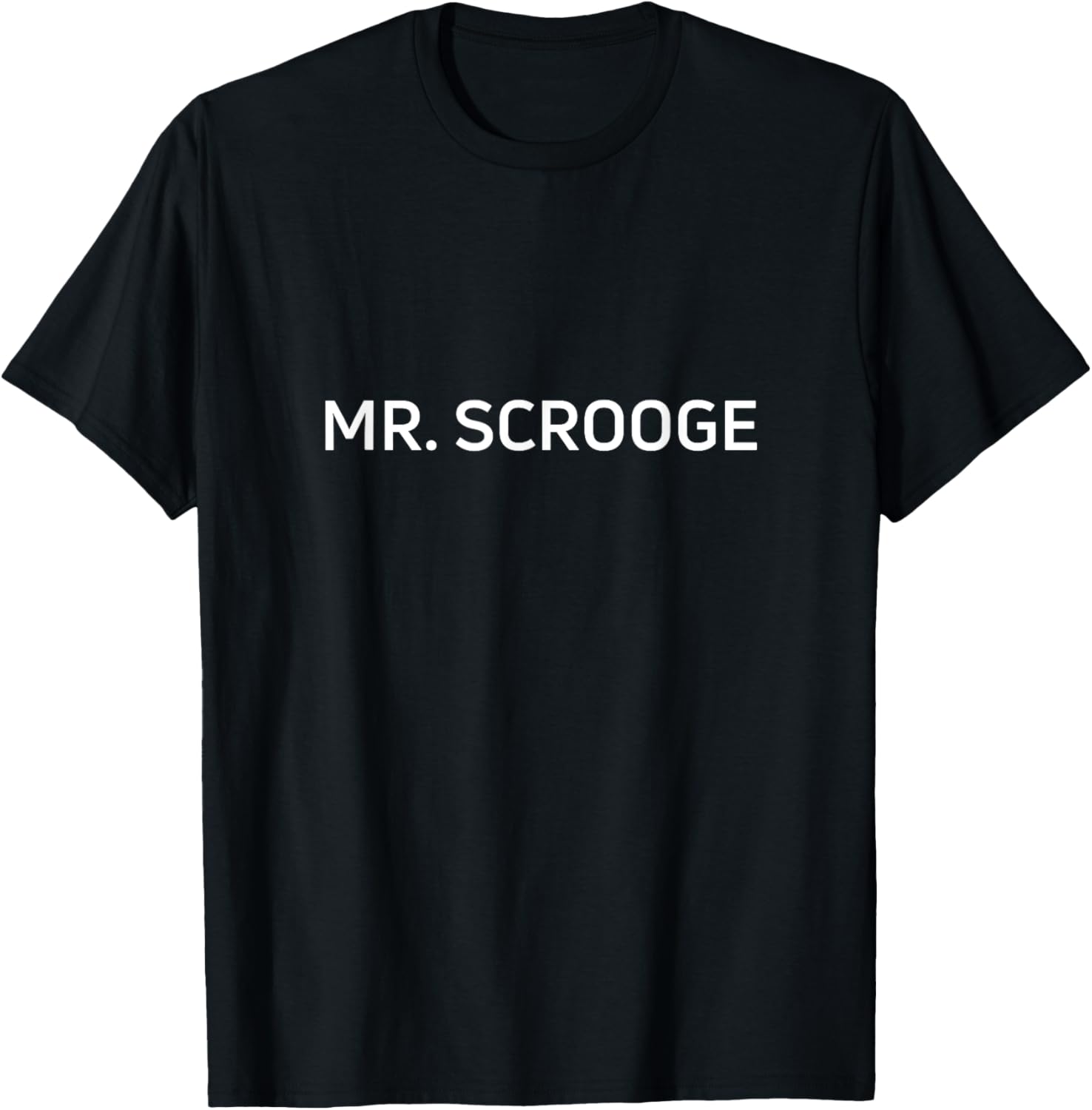 Christmas Mr Scrooge Bah Humbug T-Shirt - T-Shirt | Black
