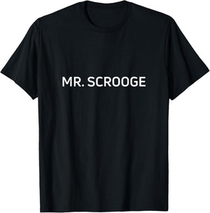 Christmas Mr Scrooge Bah Humbug T-Shirt - T-Shirt | Black