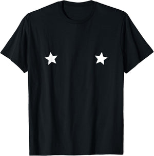 Nipple Stars T-Shirt - T-Shirt | Black