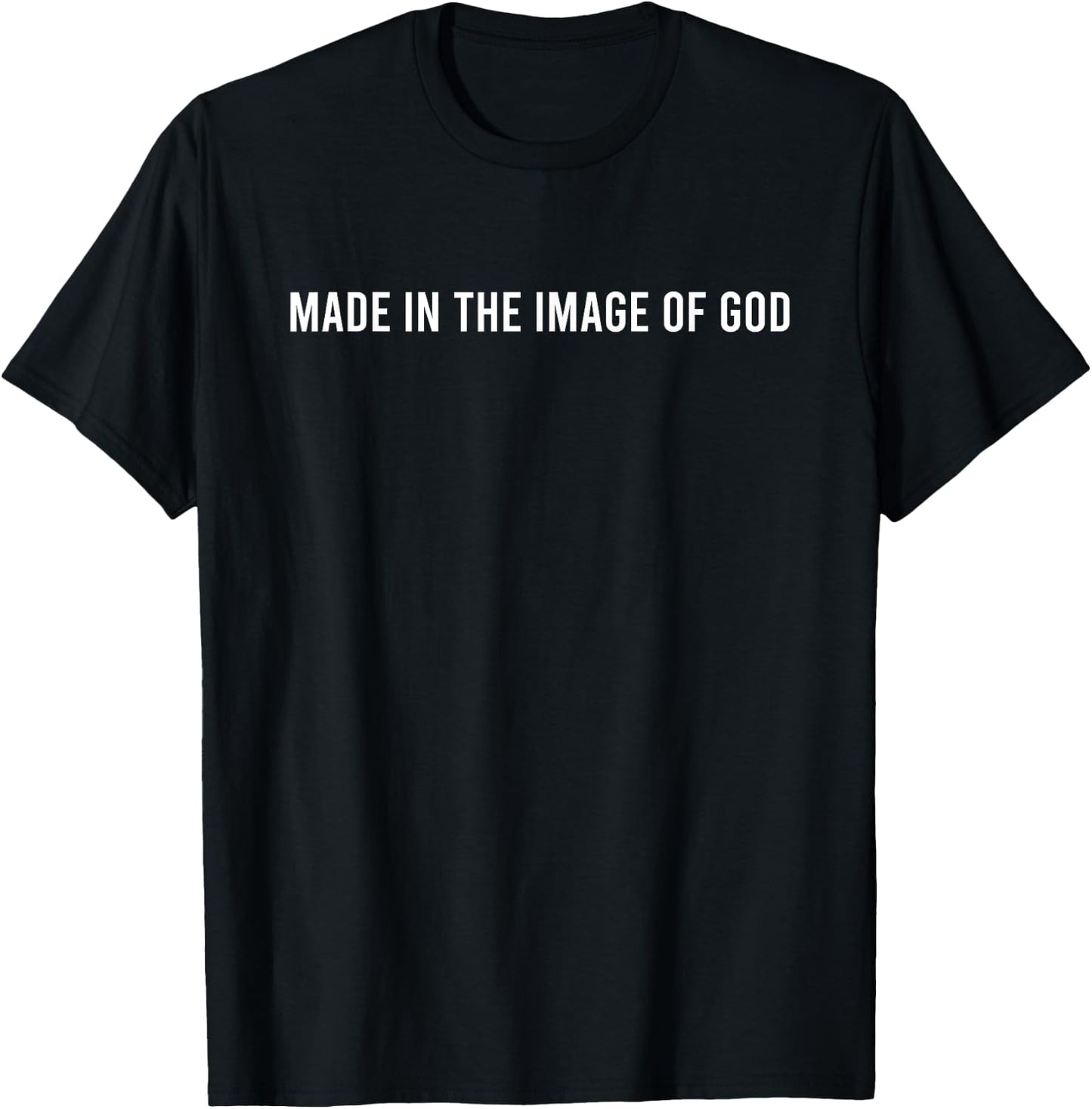 Made In The Image Of God Christian T-Shirt - T-Shirt | Black